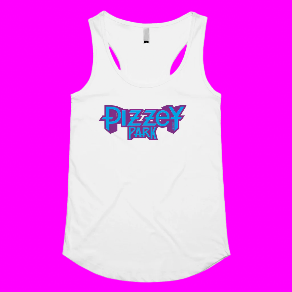 PIZZEY PARK BLUE Womens Racerback Singlet