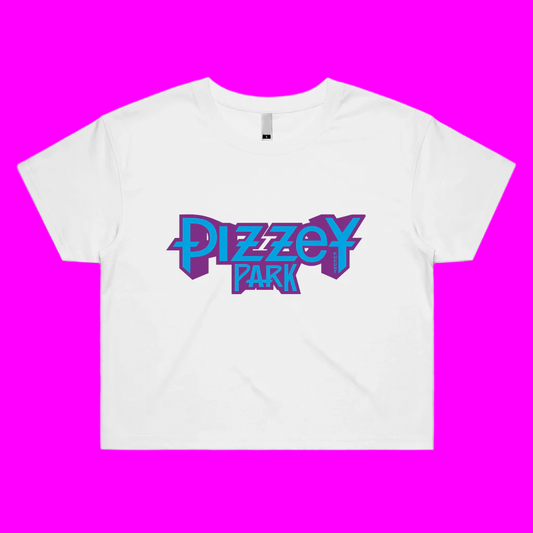 PIZZEY PARK BLUE Womens Crop